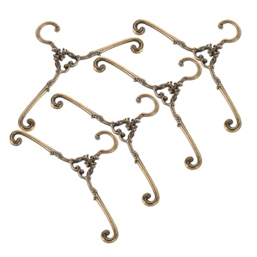 HOMOBABE 5 Stück Miniatur Puppen Kleiderbügel Retro Metall Kleiderbügel für DIY Puppenhaus Dekoration für Puppenmöbel und Zubehör HOMOBABE 5 Stück Miniatur Puppen Kleiderbügel Retro Metall Kleiderbügel für DIY Puppenhaus Dekoration für Puppenmöbel und Zubehör von HOMOBABE