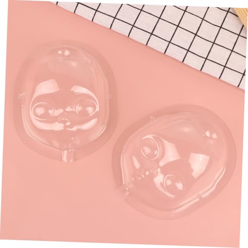 HOMOBABE 5 Stück Teiliges Mini puppenmaske Transparentes Gesichtsschutz Accessoire mit Doppellöchern Geeignet für DIY Puppenbasteln Kleine für Bjd Puppen und Plüschtiere von HOMOBABE