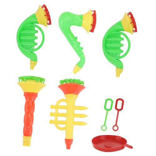 HOMOBABE 5 Stück Teiliges Seifenblasenmaschine im Musikinstrument Design Geeignet für Sommerpartys und Outdoor Aktivitäten für Spaß mit Freunden von HOMOBABE