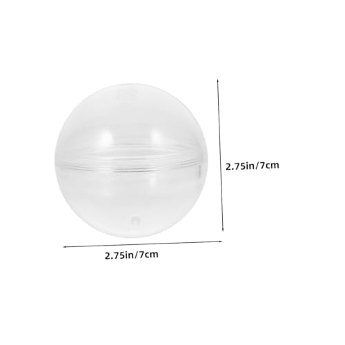 HOMOBABE 5 Stück Transparente Stabile Kunststoffkapseln Befüllbare Runde Aufbewahrungsboxen für Spielzeugautomaten Partygeschenke und Sammlerstücke HOMOBABE 5 Stück Transparente Stabile Kunststoffkapseln Befüllbare Runde Aufbewahrungsboxen für Spielzeugautomaten Partygeschenke und Sammlerstücke von HOMOBABE