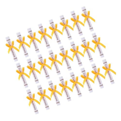 HOMOBABE 50 Stück Abschlusspuppenzubehör herzlichen glückwunsch Grad partydekorationen High-School-Abschlussbär Trauzeugen Grad Party Kuchen-Absolvent-Ornament Vlies Zufällige Farbe von HOMOBABE