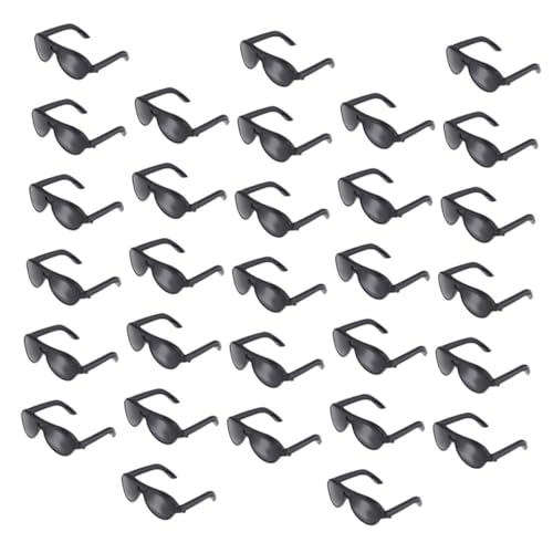 HOMOBABE 50 Stück Puppenbrille Mini Sonnenbrillen Puppenzubehör für Puppen Miniatur- für Puppen Mini-Sonnenbrillen basteln Plastik Black HOMOBABE 50 Stück Puppenbrille Mini Sonnenbrillen Puppenzubehör für Puppen Miniatur- für Puppen Mini-Sonnenbrillen basteln Plastik Black von HOMOBABE