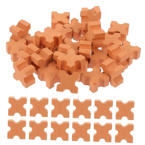 HOMOBABE 50 Stück Simulierte kleine Steine Mini-Puppenhausmöbel Wand Mini-Bausteine ​​zum Basteln winziges Zuhause Modellbau Material Miniaturziegel Mini-Steine-Modelle Bodenziegelmodell von HOMOBABE