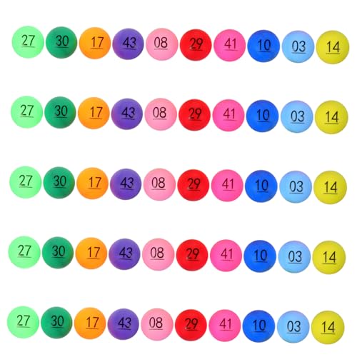 HOMOBABE 50 Stück Zahlenball plastikball kunststoffball plastikkugel kunststoffkugeln Zahlenspielzeug Hohle Spielzeugbälle tischtennisball Ball für die Lotterie Bälle für die Heimparty pp HOMOBABE 50 Stück Zahlenball plastikball kunststoffball plastikkugel kunststoffkugeln Zahlenspielzeug Hohle Spielzeugbälle tischtennisball Ball für die Lotterie Bälle für die Heimparty pp von HOMOBABE