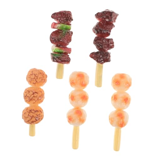 HOMOBABE 5Stücke Teiliges Gefälschte Grillspieße für Realistisches BBQ für Kreative Rollenspiele und Dekoration für Zuhause Büro Partys und Mehr HOMOBABE 5Stücke Teiliges Gefälschte Grillspieße für Realistisches BBQ für Kreative Rollenspiele und Dekoration für Zuhause Büro Partys und Mehr von HOMOBABE