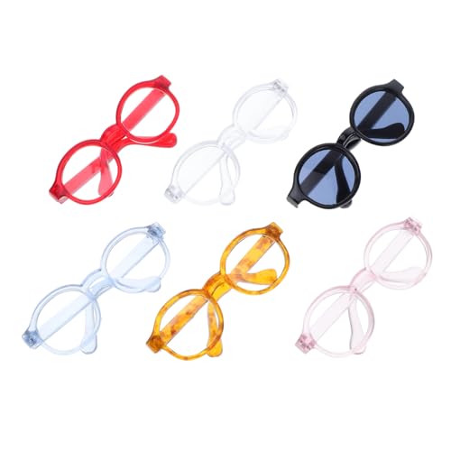 HOMOBABE 6 Kleine Sonnenbrillen Für Puppen: Dekorative Miniaturbrillen Zum Anziehen – Stoffpuppenspielzeug, Fotografie-Requisiten – Originelles Party-zubehör HOMOBABE 6 Kleine Sonnenbrillen Für Puppen: Dekorative Miniaturbrillen Zum Anziehen – Stoffpuppenspielzeug, Fotografie-Requisiten – Originelles Party-zubehör von HOMOBABE
