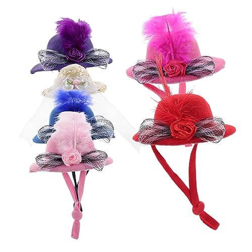 HOMOBABE 6 Stück Mini Hair Accessoires Mesh Blumenhut Kind Und Funkeln Puppe Mädchen Miniatur Halloween Szene Party Mini-Hut Mit Verzierung Winziger Hut Mini-bowlerhut Polyester HOMOBABE 6 Stück Mini Hair Accessoires Mesh Blumenhut Kind Und Funkeln Puppe Mädchen Miniatur Halloween Szene Party Mini-Hut Mit Verzierung Winziger Hut Mini-bowlerhut Polyester von HOMOBABE