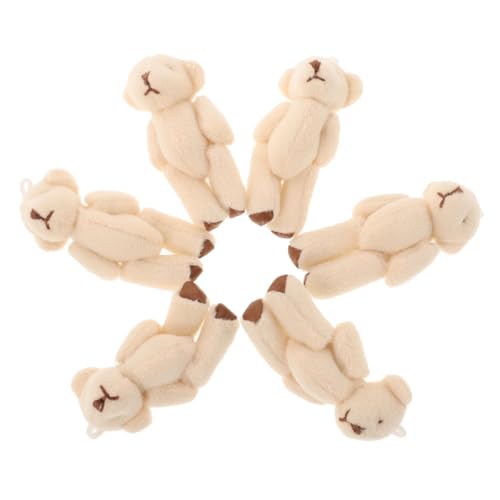 HOMOBABE 6 Stück Mini Plüschtier Bären mit Wechselbarer Kleidung Niedliche Kleine Stofftiere als Schlüsselanhänger Rucksack und Handyzubehör Kreative Spielzeuge für Shower und Torten Deko HOMOBABE 6 Stück Mini Plüschtier Bären mit Wechselbarer Kleidung Niedliche Kleine Stofftiere als Schlüsselanhänger Rucksack und Handyzubehör Kreative Spielzeuge für Shower und Torten Deko von HOMOBABE