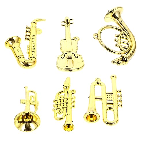 HOMOBABE 6 Stück Miniatur Musikinstrumente für Puppenhaus Teiliges Weihnachtsbaum Deko Kreativität und Feinmotorik HOMOBABE 6 Stück Miniatur Musikinstrumente für Puppenhaus Teiliges Weihnachtsbaum Deko Kreativität und Feinmotorik von HOMOBABE