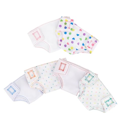HOMOBABE 6 Stück Teiliges Puppen Outfit Set mit Stoffwindeln und Zubehör für Puppen Verstellbare Puppenkleidung für Fantasievolles für Kleine Mädchen HOMOBABE 6 Stück Teiliges Puppen Outfit Set mit Stoffwindeln und Zubehör für Puppen Verstellbare Puppenkleidung für Fantasievolles für Kleine Mädchen von HOMOBABE