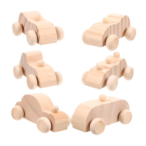 HOMOBABE 6 Stück Teiliges Unfertige Holzautos zum Bemalen für DIY Graffiti Kreatives Basteln für Jungen Holzspielzeug für Handarbeiten und Bastelprojekte HOMOBABE 6 Stück Teiliges Unfertige Holzautos zum Bemalen für DIY Graffiti Kreatives Basteln für Jungen Holzspielzeug für Handarbeiten und Bastelprojekte von HOMOBABE