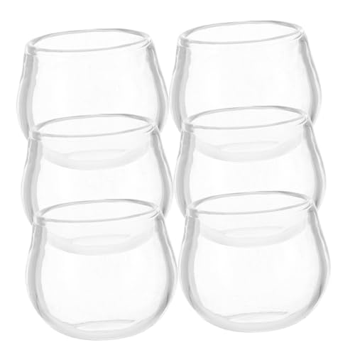 HOMOBABE 6 Stück winzige Fischbecken gefälscht Wasser Pumpe Miniatur Schwimmbad Netz buchregal Dekoration wohnungseinrichtung Fischtankdekor Mini-Hausdekoration Glas Transparent von HOMOBABE