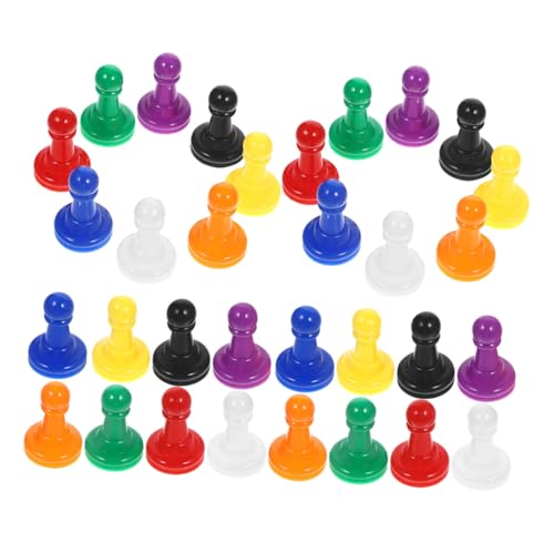 HOMOBABE 64 Stück Plastik Schachfiguren Bunte Schachspielsteine für Brettspiele Ersatzteile für Schach und Gesellschaftsspiele für Partys und Turniere HOMOBABE 64 Stück Plastik Schachfiguren Bunte Schachspielsteine für Brettspiele Ersatzteile für Schach und Gesellschaftsspiele für Partys und Turniere von HOMOBABE