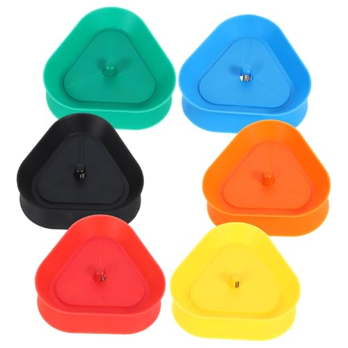 HOMOBABE 6Stücke Dreieckige Spielkartenhalter Freihändige Pokerhalter aus Robustem für Senioren mit Bunten Farben für Besseren Halt und Einfaches von HOMOBABE