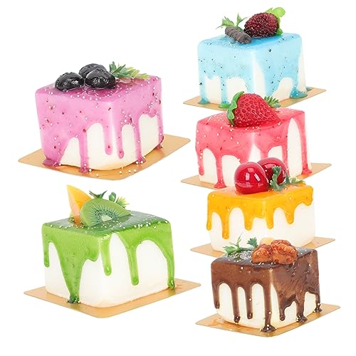 HOMOBABE 6Stücke Künstliche Dessertkuchen Modelle Realistische Deko für Kühlschrank Wohnkultur und Fotorequisiten Zufällige Farben für Kreative Präsentationen HOMOBABE 6Stücke Künstliche Dessertkuchen Modelle Realistische Deko für Kühlschrank Wohnkultur und Fotorequisiten Zufällige Farben für Kreative Präsentationen von HOMOBABE