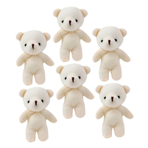 HOMOBABE 6Stücke Kuschelweiche Plüschbären Anhänger Süße Schlüsselketten Taschenverzierung Niedliche Bärenform für Partyzubehör und Dekorationen HOMOBABE 6Stücke Kuschelweiche Plüschbären Anhänger Süße Schlüsselketten Taschenverzierung Niedliche Bärenform für Partyzubehör und Dekorationen von HOMOBABE