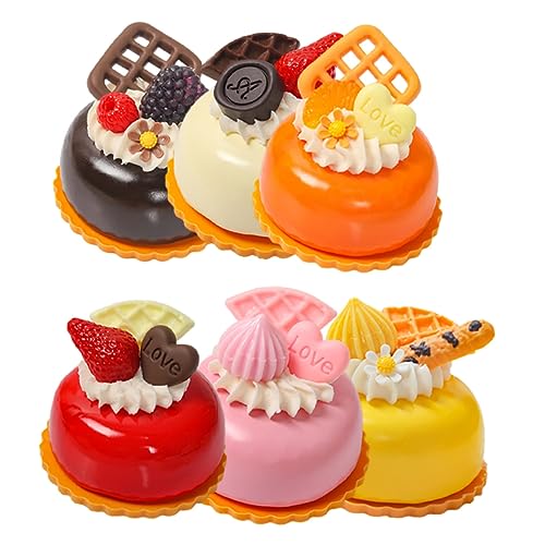 HOMOBABE 6Stücke Realistische Künstliche Kuchen Modelle für Kuchendekoration und Fotografie Hochwertige Lebensmittel Requisiten für Bäckerei Restaurant und Heimdekoration HOMOBABE 6Stücke Realistische Künstliche Kuchen Modelle für Kuchendekoration und Fotografie Hochwertige Lebensmittel Requisiten für Bäckerei Restaurant und Heimdekoration von HOMOBABE