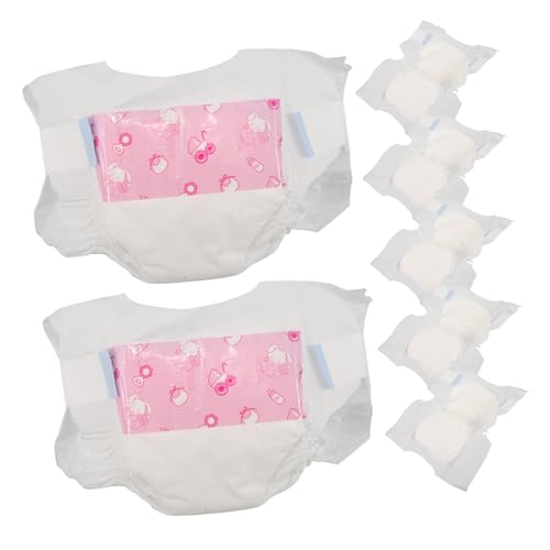HOMOBABE 7 Stück Mini-Windeln Für Wiedergeborene Puppen, Babypuppen, Windeln, Windeln Für Wiedergeborene Babypuppen, Zubehör Für Wiedergeborene Puppen, Unterwäsche Für Neugeborene, HOMOBABE 7 Stück Mini-Windeln Für Wiedergeborene Puppen, Babypuppen, Windeln, Windeln Für Wiedergeborene Babypuppen, Zubehör Für Wiedergeborene Puppen, Unterwäsche Für Neugeborene, von HOMOBABE