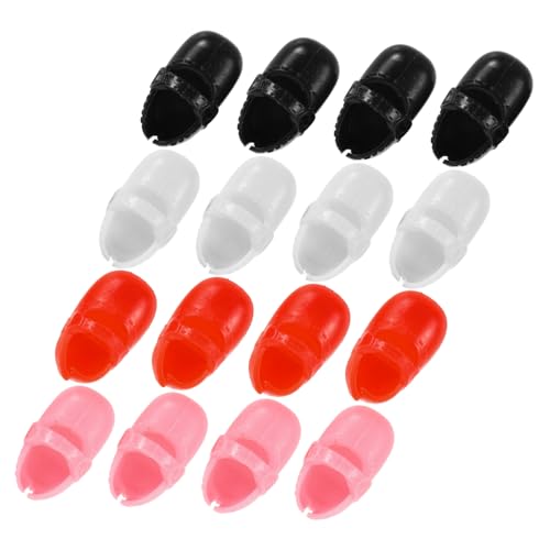 HOMOBABE 8 Paar Simulationspuppenschuhe Kleine Hausrequisiten Miniatur Spielzeugschuhe Puppenspielzeugschuhe Kleine Puppen Flache Schuhe Mädchenpuppen Flache Schuhe Mini Schuhe von HOMOBABE