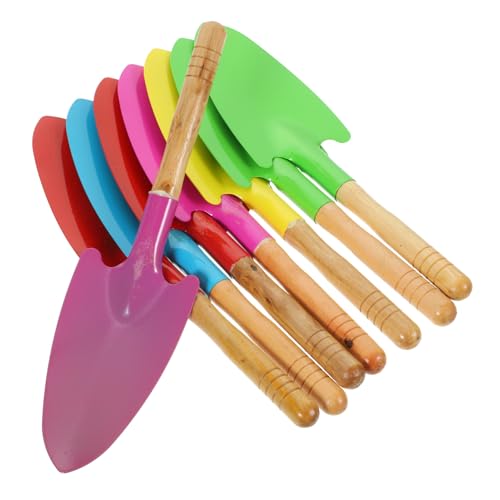 HOMOBABE 8 Stück Mini Schaufelspielzeug Kind Spiele am Strand Schaufeln für den Strand Spielzeugsand Gartenspielzeug -Gartengeräte Graben Holz Zufällige Farbe von HOMOBABE