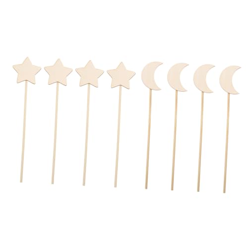 HOMOBABE 8 Stück Teiliges Holz Zauberstab für Mädchen DIY mit Mond und Sternmotiven Kreatives Fantasie und Hand Auge Koordination HOMOBABE 8 Stück Teiliges Holz Zauberstab für Mädchen DIY mit Mond und Sternmotiven Kreatives Fantasie und Hand Auge Koordination von HOMOBABE