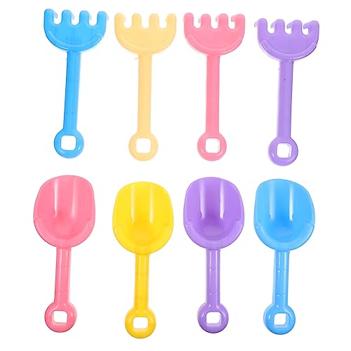 HOMOBABE 8 Stück Teiliges Sandspielzeug für Bunte Schaufeln und Rechen für Strand und Sandkasten Leicht und Tragbar für Kreative Garten und Strandspiele Zufällige Farbe Zufällige Farbe von HOMOBABE