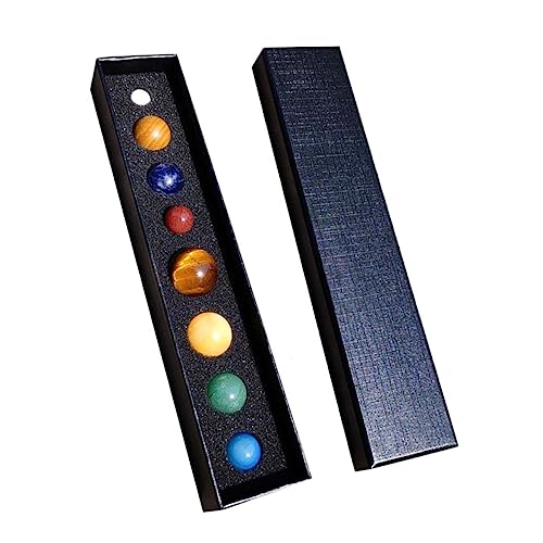 HOMOBABE 8 Stück Teiliges Set Mineralien Planetendekoration Sonnensystem Modelle für Schreibtisch für Sammler und Bildung Natürliche Steinmaterialien Farbenfrohes Design von HOMOBABE