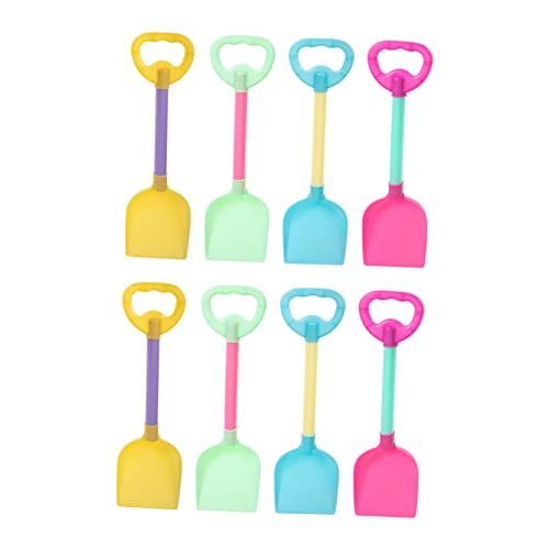 HOMOBABE 8 Stück Teiliges Tragbare Strandspielzeuge Robuste Sandspielzeuge für Strand Garten und Sandkasten Vielseitige Schaufeln Pastellfarben von HOMOBABE