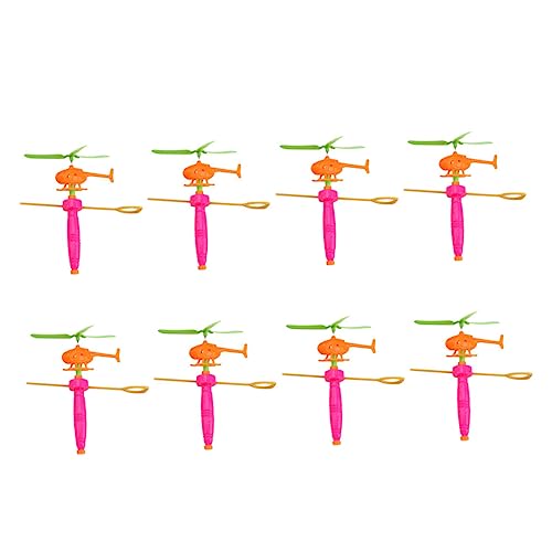 HOMOBABE 8Stücke Teiliges Flugzeugspielzeug für Kreatives Zieh Hubschrauber Zufälligen Farben für Jungen und Fördert die Fantasie Freien von HOMOBABE