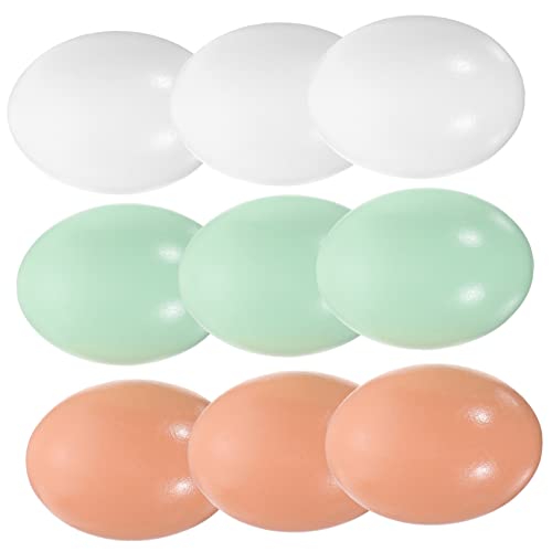 HOMOBABE 9 Stück Eierimitationen Aus Holz Füllstoffe Gefälscht Tischplatte Stuffer Hühner Nest Simulation Zwerge Korb Kreatives Osterei Ostereier Basteln Hölzern von HOMOBABE