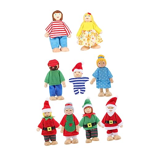 HOMOBABE 9 Stück Familien Handpuppen Teiliges Puppenspielzeug für Rollenspiele Fantasievolle Aktivitäten für Weihnachten Geburtstag und Eltern Junge Mädchen Interaktionen von HOMOBABE