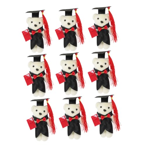HOMOBABE 9 Stück Puppenstraußmaterial Plüsch-Abschlussbär- Plüsch-Abschlussbären Abschluss Stofftiere Cartoon-Bär-Puppe Party dekorativer Plüschbär Polyester HOMOBABE 9 Stück Puppenstraußmaterial Plüsch-Abschlussbär- Plüsch-Abschlussbären Abschluss Stofftiere Cartoon-Bär-Puppe Party dekorativer Plüschbär Polyester von HOMOBABE
