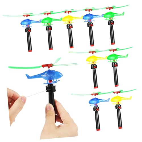 HOMOBABE 9 Stück Teiliges Helikopter Handheld Fliegende Spielzeuge mit Schnur Launcher Bunte Outdoor Aktivitäten für Kreative HOMOBABE 9 Stück Teiliges Helikopter Handheld Fliegende Spielzeuge mit Schnur Launcher Bunte Outdoor Aktivitäten für Kreative von HOMOBABE