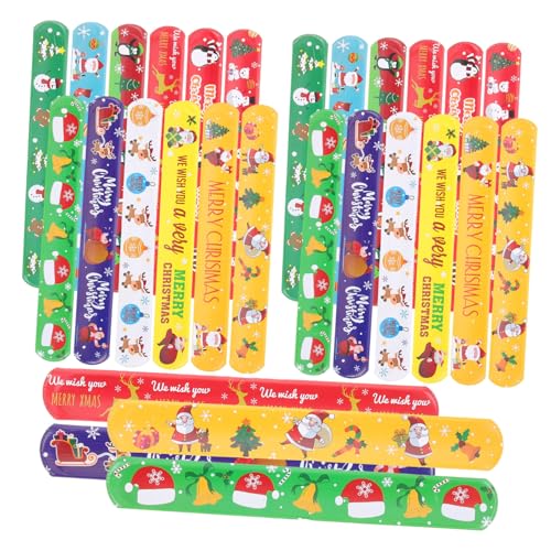 HOMOBABE 96Stücke Weihnachts Armbänder aus Lustige Slap Armbänder für Weihnachtsfeier Weihnachtsstrumpf und Festliche Dekoration für Große HOMOBABE 96Stücke Weihnachts Armbänder aus Lustige Slap Armbänder für Weihnachtsfeier Weihnachtsstrumpf und Festliche Dekoration für Große von HOMOBABE