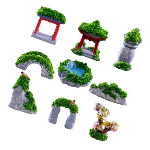 HOMOBABE 9Stücke Mini Gebäudestatue Mikrolandschaft Dekoration für Garten Puppenhaus und Balkon aus Langlebigem Harz Leicht und Einfach zu Platzieren für Innen HOMOBABE 9Stücke Mini Gebäudestatue Mikrolandschaft Dekoration für Garten Puppenhaus und Balkon aus Langlebigem Harz Leicht und Einfach zu Platzieren für Innen von HOMOBABE