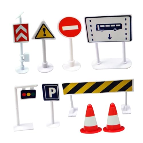 HOMOBABE 9Stücke Teiliges Simulation Verkehrsschild für Straßenschilder Verkehrssicherheit und Kooperation Hergestellt aus Hochwertigem Sicherem HOMOBABE 9Stücke Teiliges Simulation Verkehrsschild für Straßenschilder Verkehrssicherheit und Kooperation Hergestellt aus Hochwertigem Sicherem von HOMOBABE