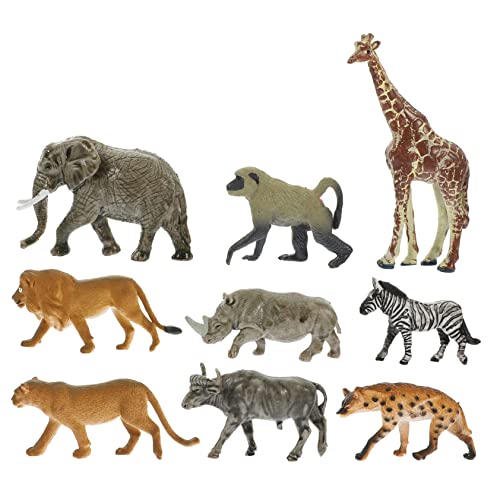 HOMOBABE 9Stücke Teiliges Tiermodellset Realistische Wildtiere Figuren für Dekoration für Zuhause und Terrarien Giraffe Elefant und Mehr Kreatives Lernspielzeug HOMOBABE 9Stücke Teiliges Tiermodellset Realistische Wildtiere Figuren für Dekoration für Zuhause und Terrarien Giraffe Elefant und Mehr Kreatives Lernspielzeug von HOMOBABE