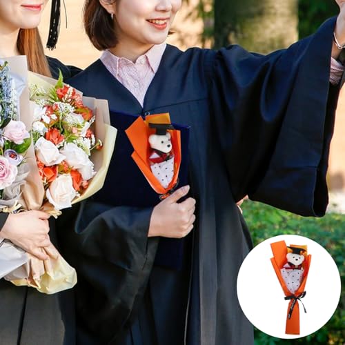 HOMOBABE Abschluss Bär Blumenstrauß Einzigartiges Plüsch zur Graduierung Dekoration für Abschlussfeiern Für Kindergarten Schule und Uni Absolventen von HOMOBABE