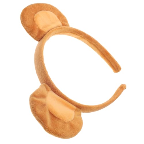 HOMOBABE Affenohren Stirnband Kopfbedeckung tierische Ohren Empfindliches Stirnband Stirnbänder tierhaarreifen tierkostüme Haarband Party-Haar-Accessoire Tierohren schmücken Plastik Brown von HOMOBABE