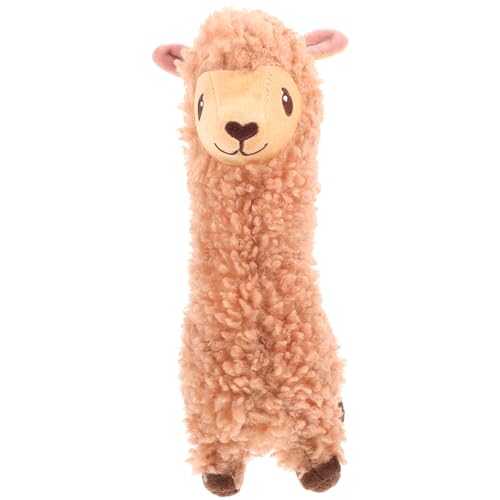 HOMOBABE Alpaka -Puppenspielzeug Plüsch Wir kinderspielzeug Riese Alpaka ausgestopftes Tier Alpaka ausgestopfte Tiere Valentinstag Verzierungen PP Baumwolle Brown von HOMOBABE