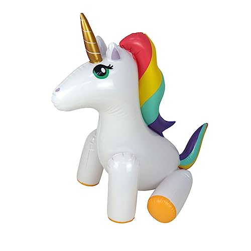 HOMOBABE Aufblasbarer Einhorn Wassersprinkler Lustiges Outdoor für Garten und Rasen aus Hochwertigem Robust und Langlebig Perfektes Sommer Wasserspielzeug HOMOBABE Aufblasbarer Einhorn Wassersprinkler Lustiges Outdoor für Garten und Rasen aus Hochwertigem Robust und Langlebig Perfektes Sommer Wasserspielzeug von HOMOBABE