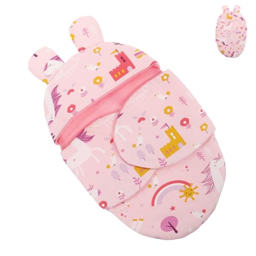 HOMOBABE Babypuppen Wickeldecke im Einhorn Design Kuscheliger Schlafsack für Puppen Perfektes Puppenzubehör für Rollenspiele und Kreative für Sammler HOMOBABE Babypuppen Wickeldecke im Einhorn Design Kuscheliger Schlafsack für Puppen Perfektes Puppenzubehör für Rollenspiele und Kreative für Sammler von HOMOBABE