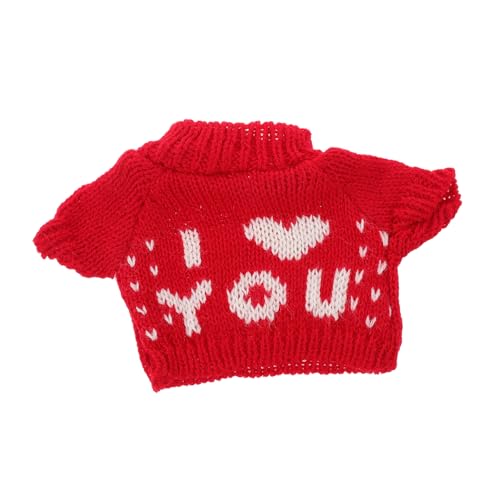 HOMOBABE Bär Pullover Outfit für Stofftier Weicher Strick Sweater mit Abnehmbarem Design für Weihnachten und Festliche Anlässe DIY Kit für Kreative Bastler von HOMOBABE