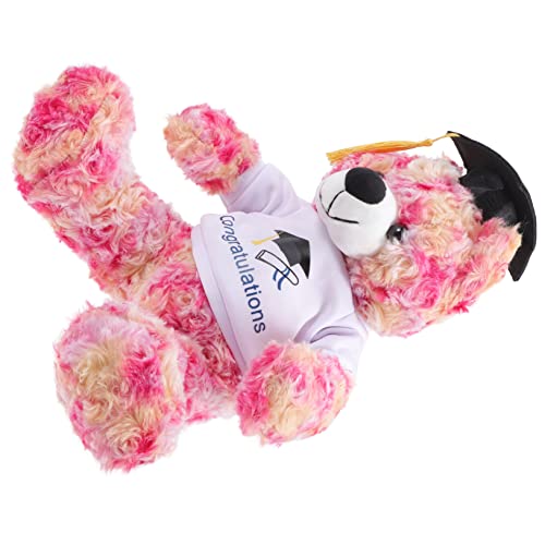 HOMOBABE Bär Stofftier Abschluss-Cartoon-Bär Studentenabschlussgeschenk Plüschtier Bärenpuppen-Souvenir Kinderspielzeug Kleinkinder tragen entzückende Bärenpuppe PP Baumwolle von HOMOBABE