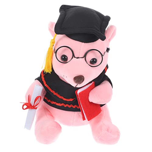 HOMOBABE Bär der Abschlusssaison pluscheltier Living Room Decoration plüschbär Funny Present lustig Kinderpuppenspielzeug ausgestopftes Bärenspielzeug bequemes Stofftier PP Baumwolle von HOMOBABE