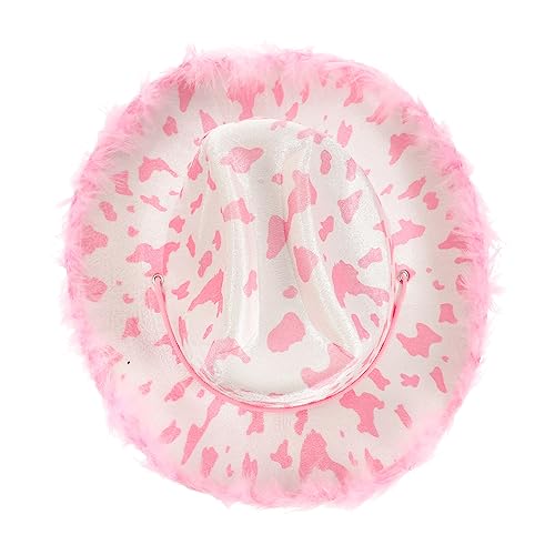 HOMOBABE Cowgirl Hut für Damen und Herren Pinker Westernhut mit Plüschdesign für Kostümpartys Karneval und Mottopartys Einzigartiges Accessoire für Festliche Anlässe HOMOBABE Cowgirl Hut für Damen und Herren Pinker Westernhut mit Plüschdesign für Kostümpartys Karneval und Mottopartys Einzigartiges Accessoire für Festliche Anlässe von HOMOBABE