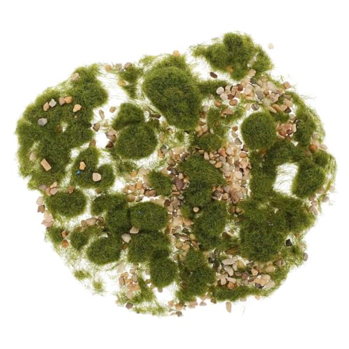 HOMOBABE DIY Mikrolandschaft Gras und Kies Steingras und Dekorationsmaterial für Sandtisch und Modellbau für Kreative Terrarien und Miniaturdekorationen von HOMOBABE