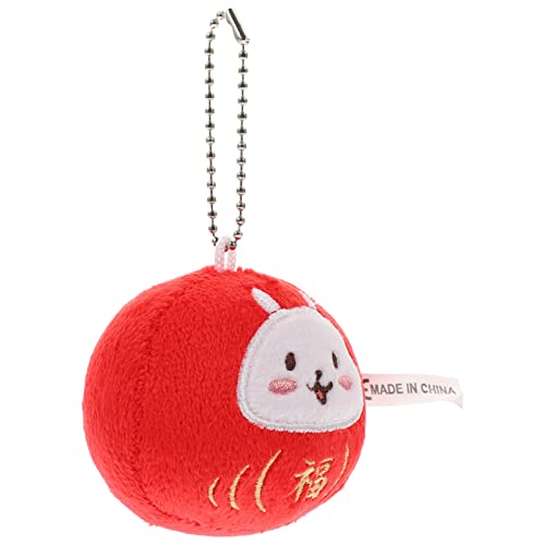 HOMOBABE Dharma Kaninchenpuppe Ornament Ausgestopftes Häschen Schreibtisch Kaninchenpuppe Jahr Der Kaninchenpuppen Neujahrsdekor Neujahrsbedarf Häschenpuppe von HOMOBABE