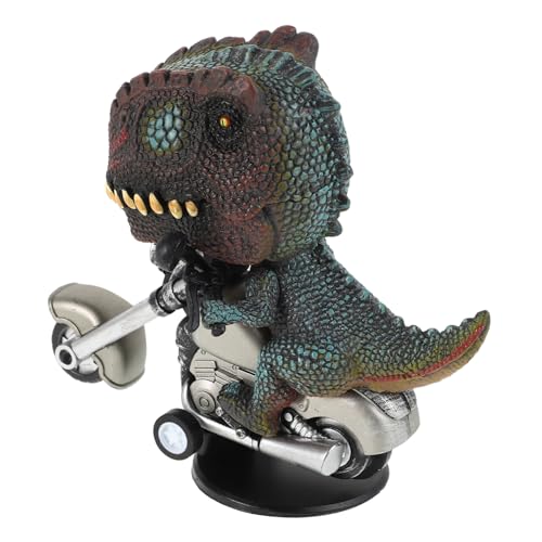 HOMOBABE Dinosaurier Motorrad Modell Rotierendes Dekorationsspielzeug für Kreative Autoornamente Interaktive Bewegung Einzigartiges Design für Jungen und Mädchen von HOMOBABE