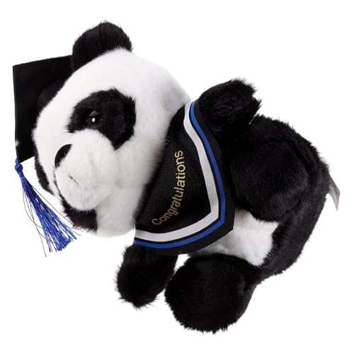 HOMOBABE Doktor Panda Puppe Abschluss Panda Kuscheltiere Bequemes Kuscheltier Kuschelpanda Gefüllte Abschlusskappe Panda Puppe Gefüllter Abschlussbär Plüsch Blau von HOMOBABE